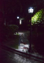 solar lamp post